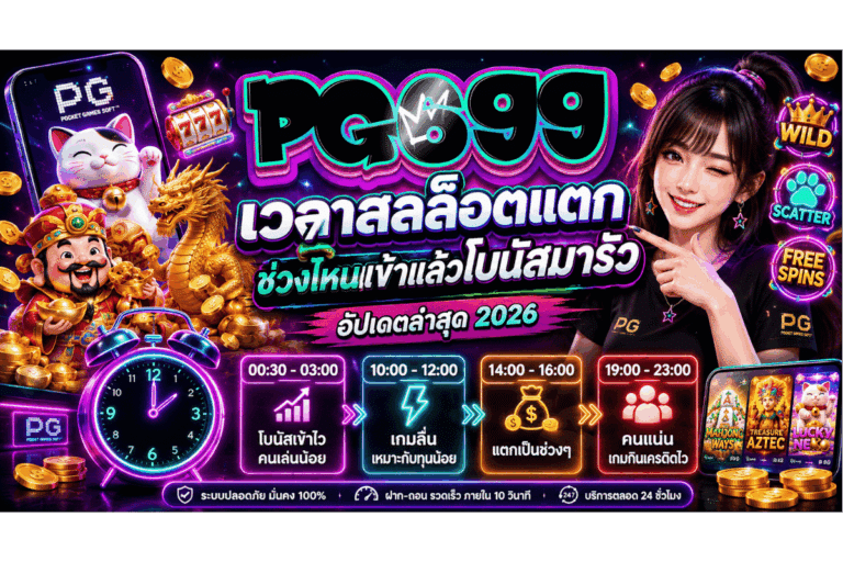 pg699 เวลาสล็อตแตก